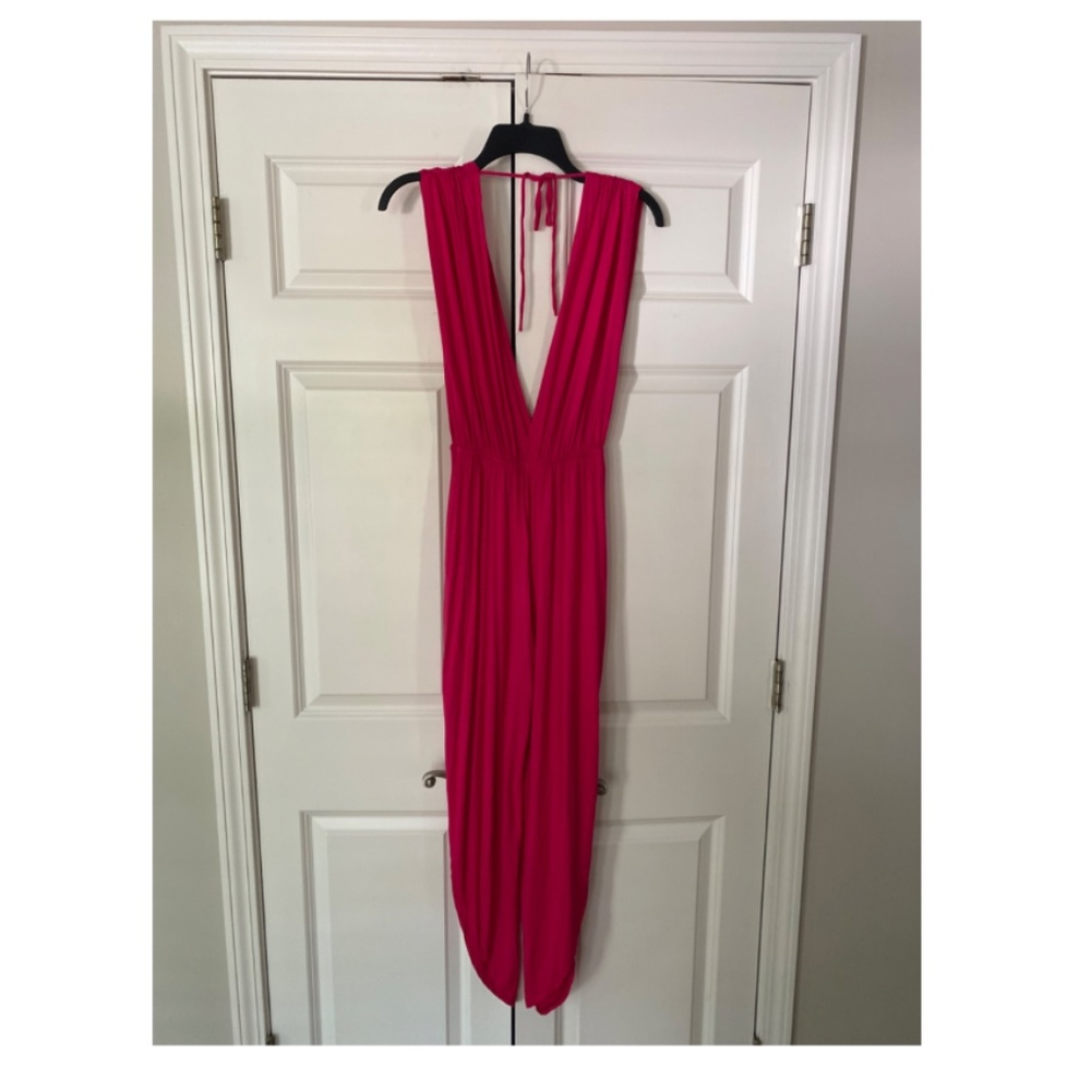 Juniper Blu Sleeveless Double V Jumpsuit - Picture 2 of 13